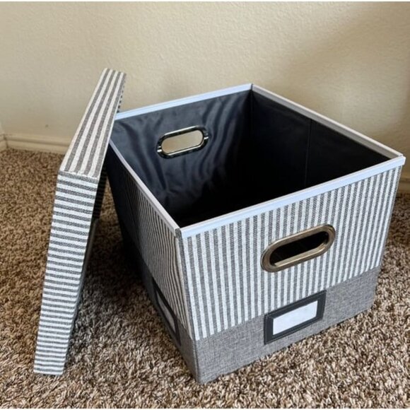 New File Organizer Box - File Box, Filing Box, Decorative File Storage Box - Picture 2 of 2